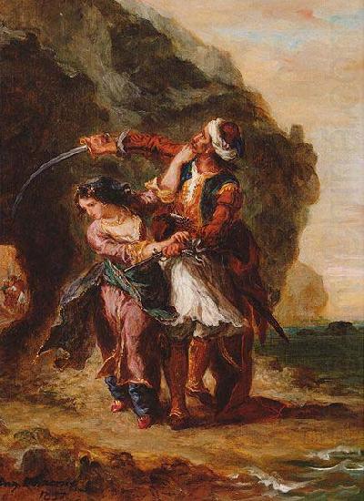 Bride of Abydos, Eugene Delacroix